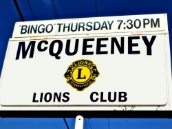 McQueeney Lions Club Sign